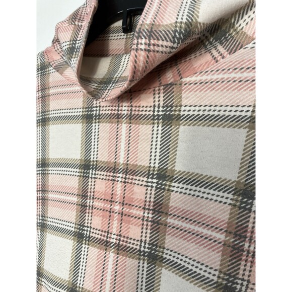 Vintage Seperate Issue Pink Plaid Turtleneck Tee Size XL - Picture 4 of 6
